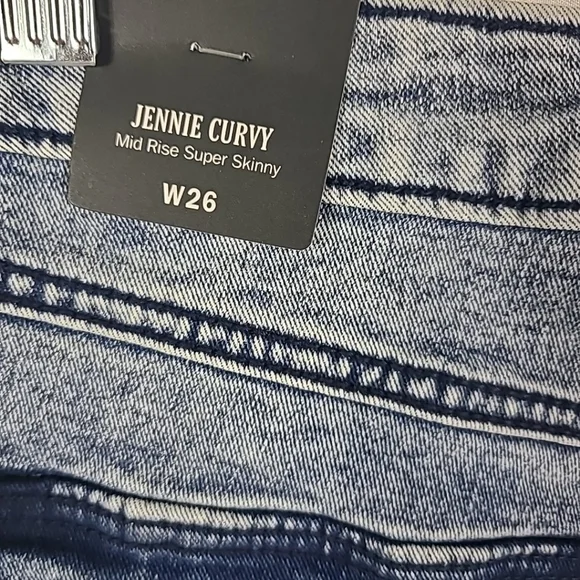 NWT True Religion Jennie Curvy Mid Rise Super Skinny Jeans - Size 26